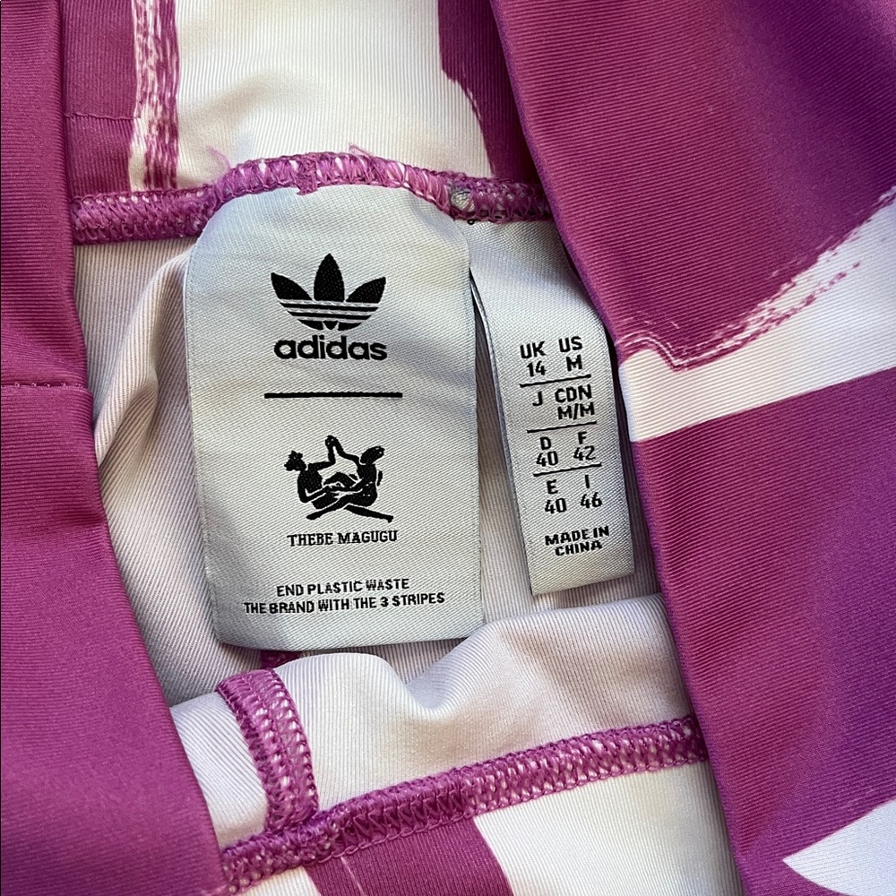 ADIDAS Originals x Thebe Magugu Crop Top & Leggings Athleisure / Training Set - Picture 7 of 12